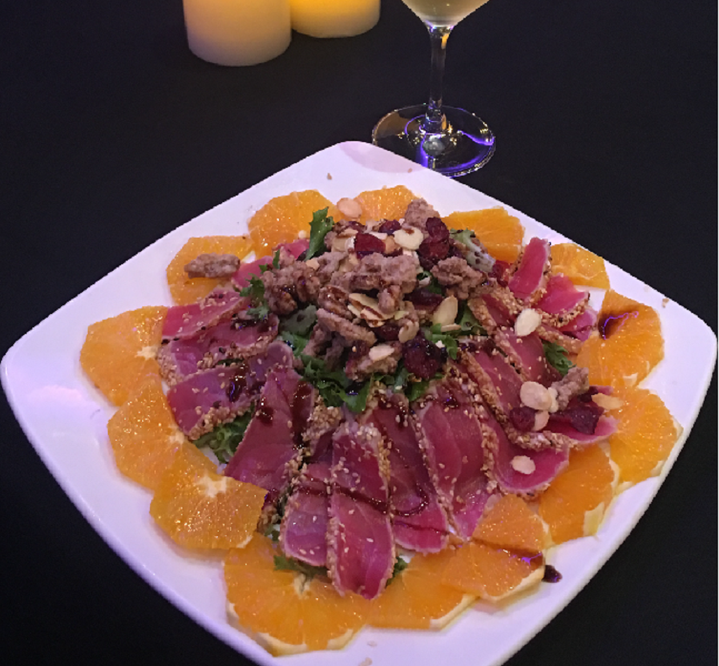 Order Tuna Steak Salad food online from Pavilion Restaurant store, Northbrook on bringmethat.com