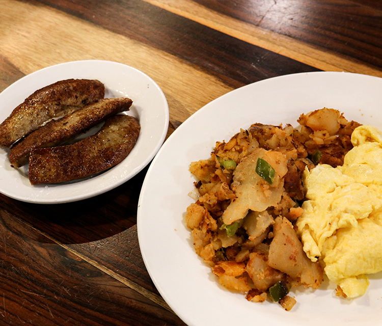 Order 3 Eggs Any Style with Sage Sausage food online from Silver Spoon Diner store, Queens on bringmethat.com
