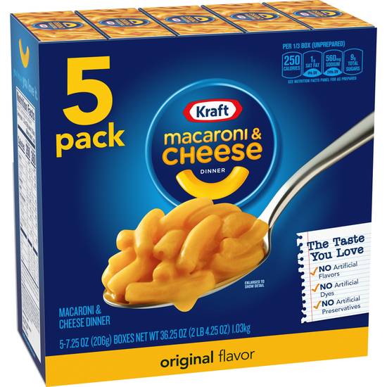 Order Kraft Macaroni & Cheese Dinner Original food online from Deerings Market store, Traverse City on bringmethat.com