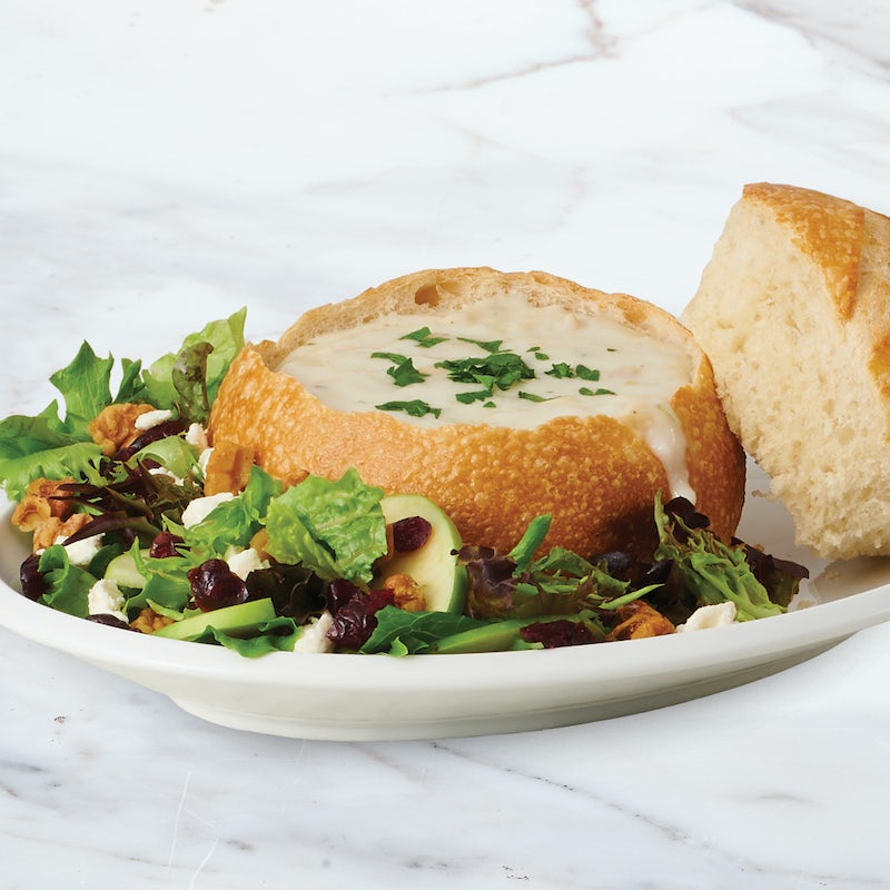 Order Bowl of Soup & Small Salad Combo food online from Boudin Baker's Hall store, San Francisco on bringmethat.com