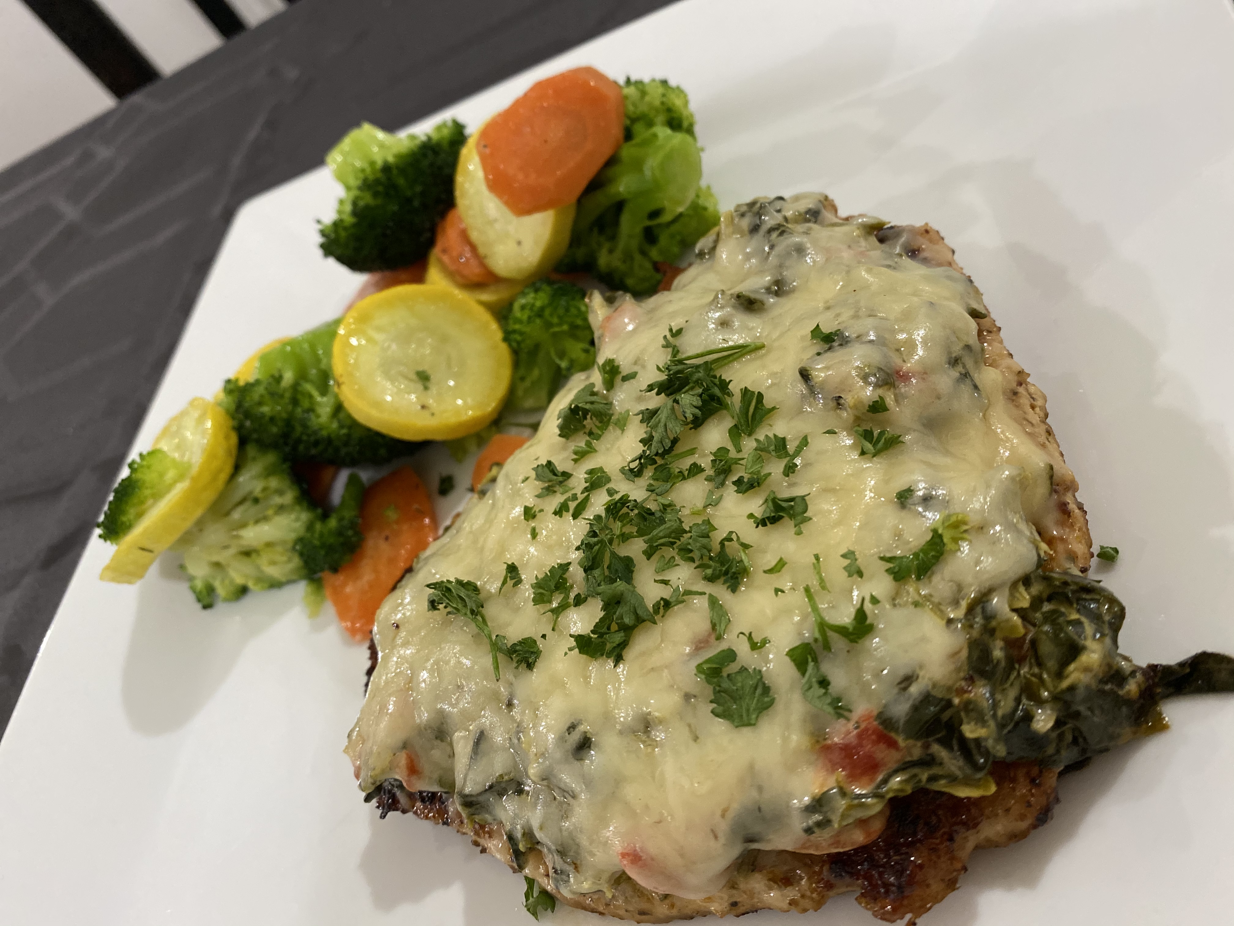 Order Chicken Florentine  food online from Boomtown Kitchen store, New Albany on bringmethat.com
