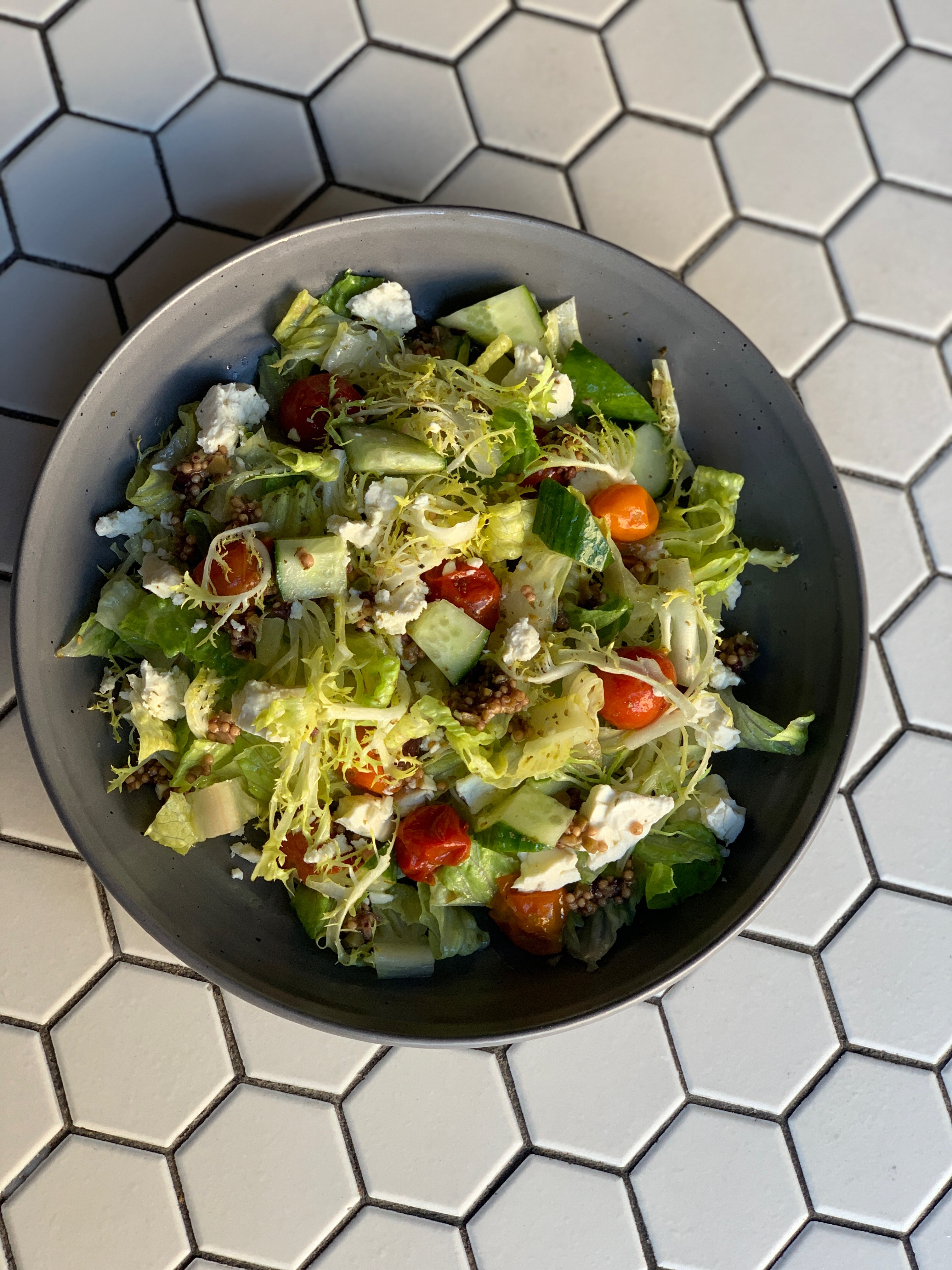 Order Cucumber Feta Chopped Salad food online from The Dorian store, San Francisco on bringmethat.com