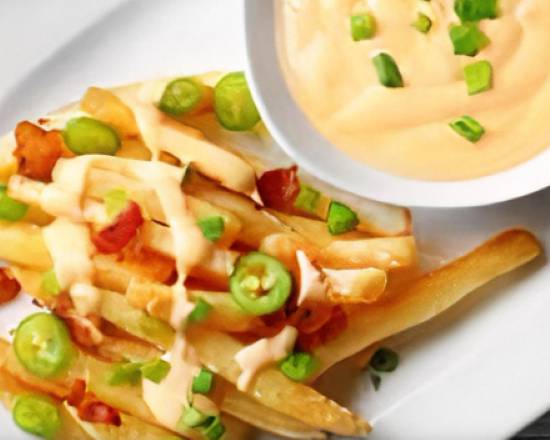 Order House Queso Fries food online from Wings Please store, New Castle on bringmethat.com