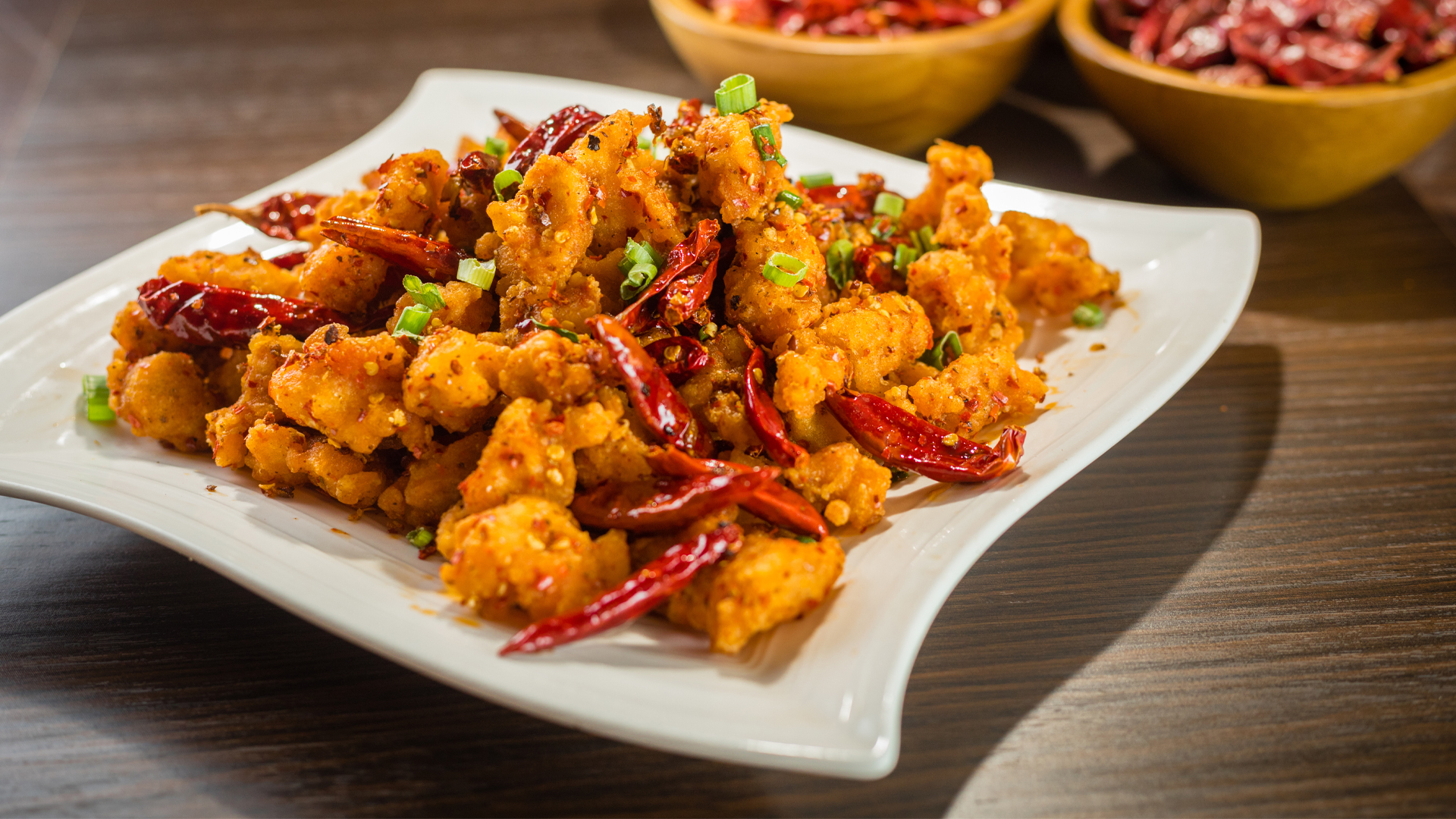 Order Red Dry Chili Chicken food online from Sichuan Bistro store, Mason on bringmethat.com