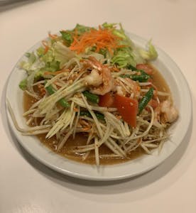 Order Papaya Salad food online from Chillin Thai Cuisine store, El Monte on bringmethat.com