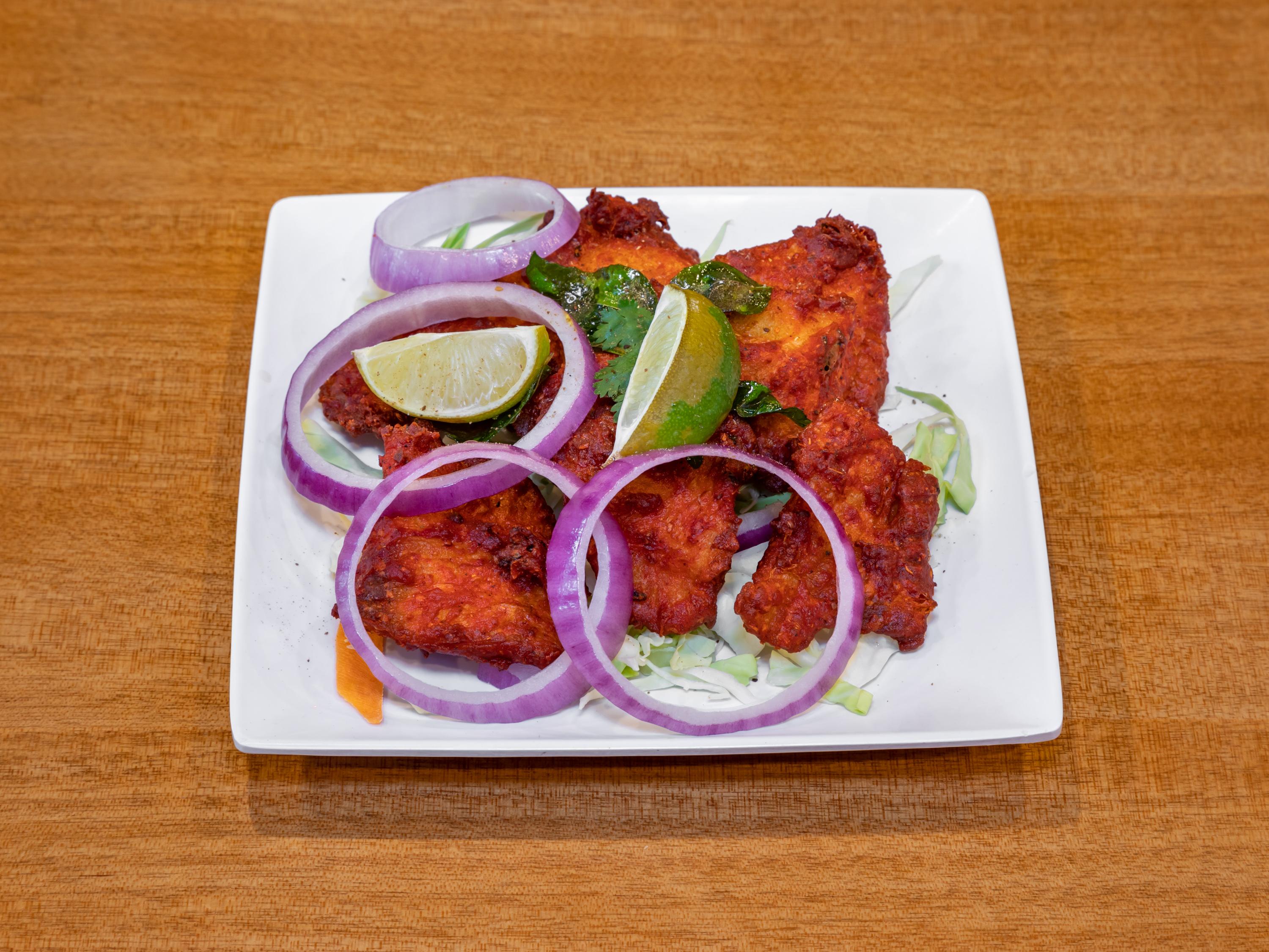 Order Crispy Andhra Masala Fried Fish food online from Biryani Pot store, Chandler on bringmethat.com