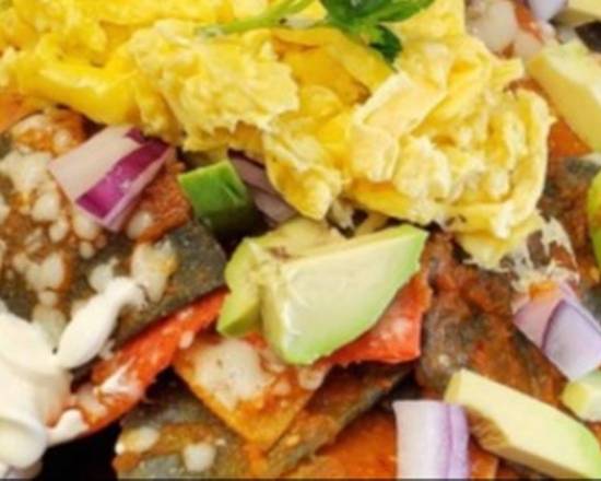 Order Chilaquiles food online from Mucca Dairy store, Los Angeles on bringmethat.com