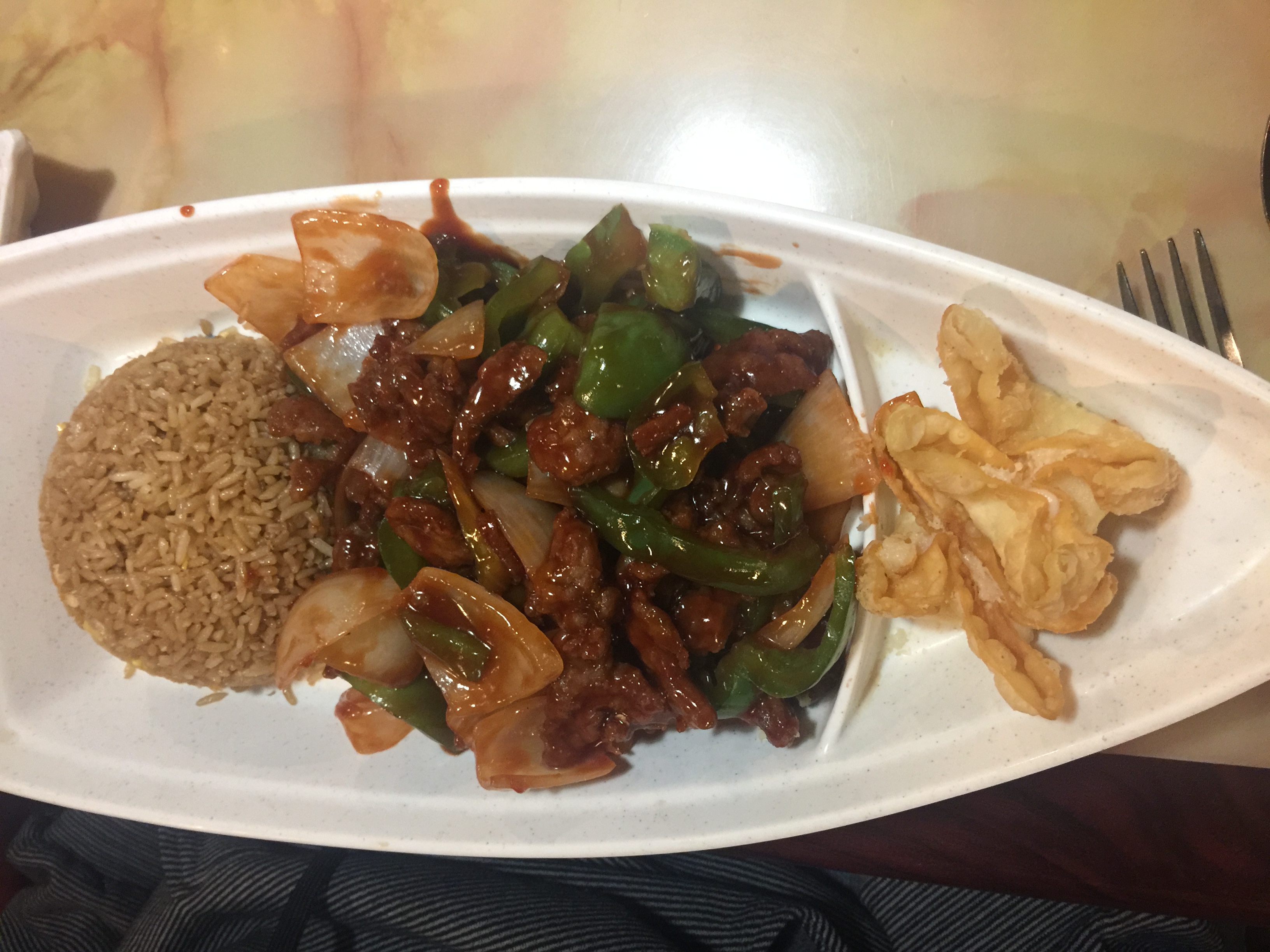 Order C. Pepper Steak w. Onion  food online from CHINA CAFE store, Moline on bringmethat.com