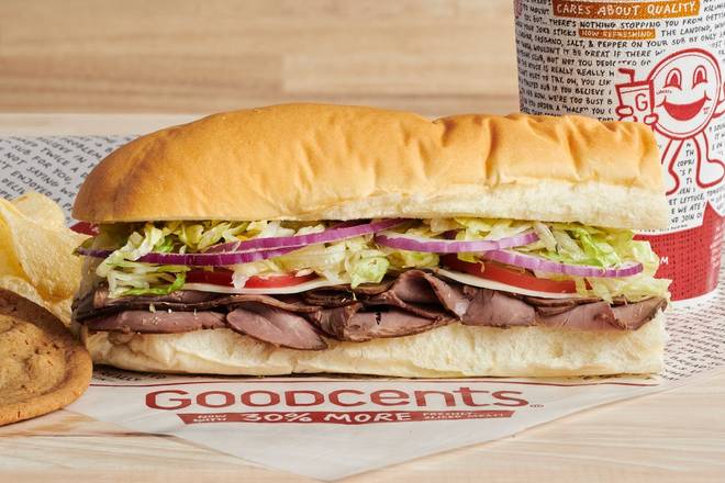 Order Slow-Cooked Roast Beef food online from Goodcents store, Lee's Summit on bringmethat.com