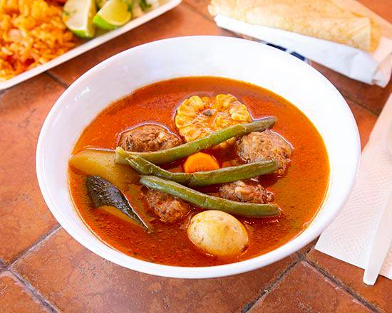 Order Albondigas Soup food online from Colimas Mexican Food store, San Diego on bringmethat.com