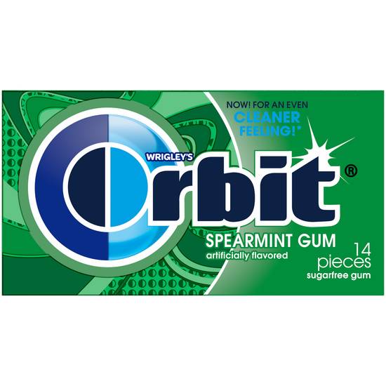Order Orbit Sugarfree Gum, Spearmint - 14 ct food online from Rite Aid store, Yamhill County on bringmethat.com