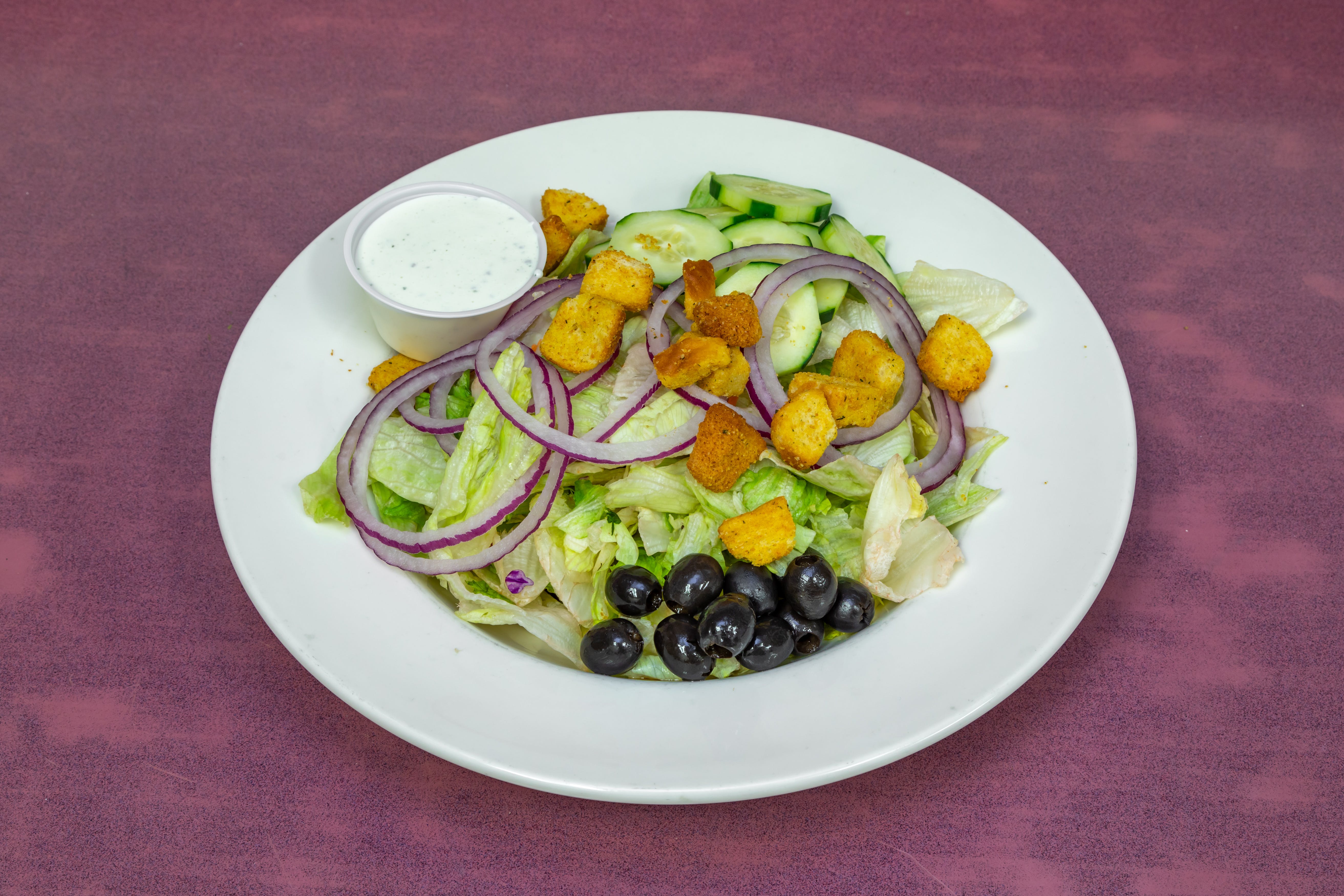 Order Garden Salad - Small food online from Red Devil Italian Restaurant store, Tempe on bringmethat.com