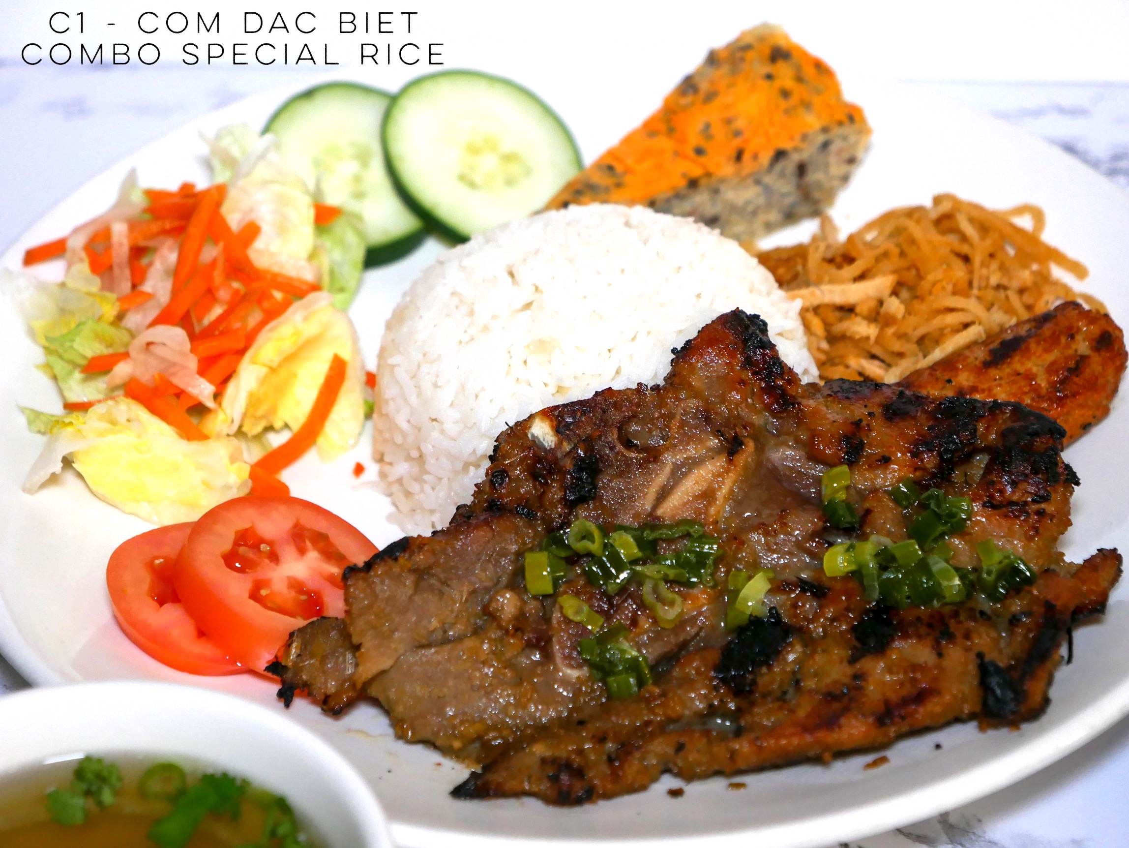 Order  C1. Com Dac Biet food online from Pho Thien Vietnamese Kitchen store, Naperville on bringmethat.com