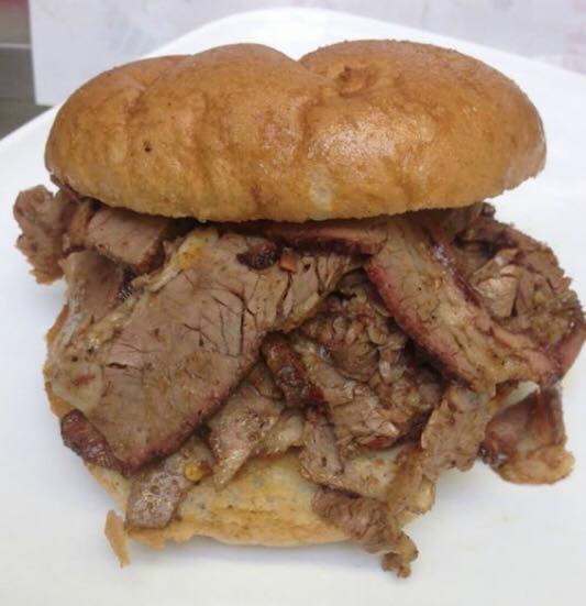 Order Smoked Beef Brisket Sandwich food online from Hardy Bbq Smokehouse store, Bowie on bringmethat.com