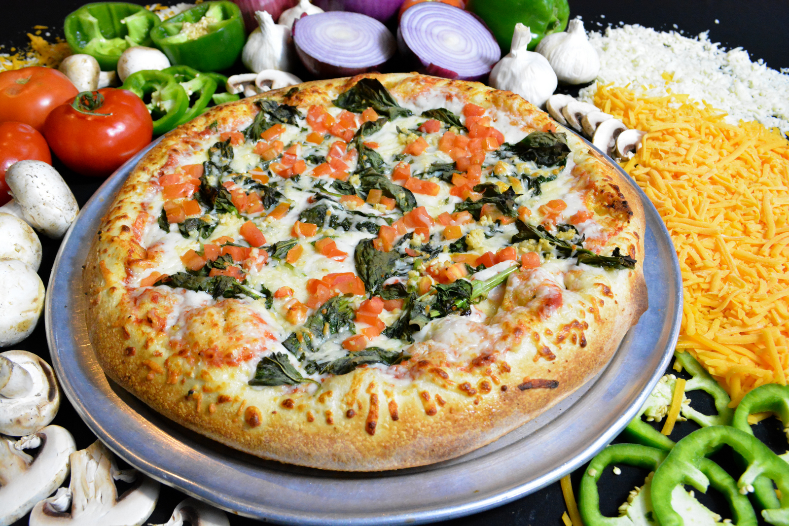 Order Margherita Veggie food online from Stuft Pizza store, Milpitas on bringmethat.com