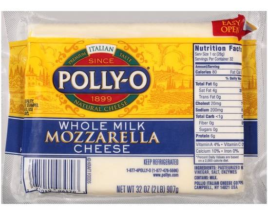 Order Polly-O Mozzarella Cheese (16 oz) food online from Ctown Supermarkets store, Uniondale on bringmethat.com