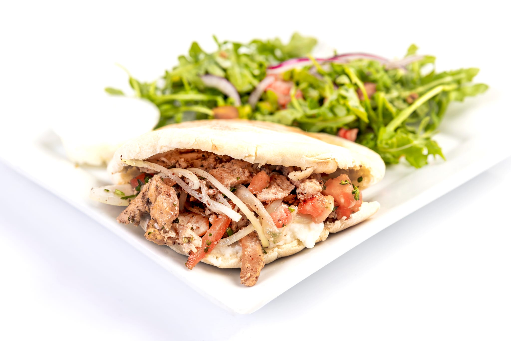 Order Chicken Shawerma Sandwich food online from Cairo Restaurant & Cafe store, Anaheim on bringmethat.com