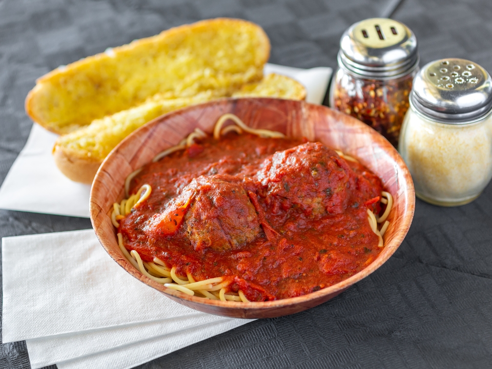 Order Spaghetti & Meatballs food online from Pepz Pizza - North Rose Drive store, Placentia on bringmethat.com
