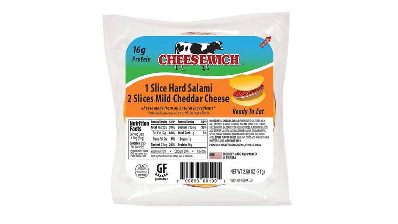 Order Cheesewich Cheddar And Salami food online from Anderson Convenience Markets #140 store, Omaha on bringmethat.com