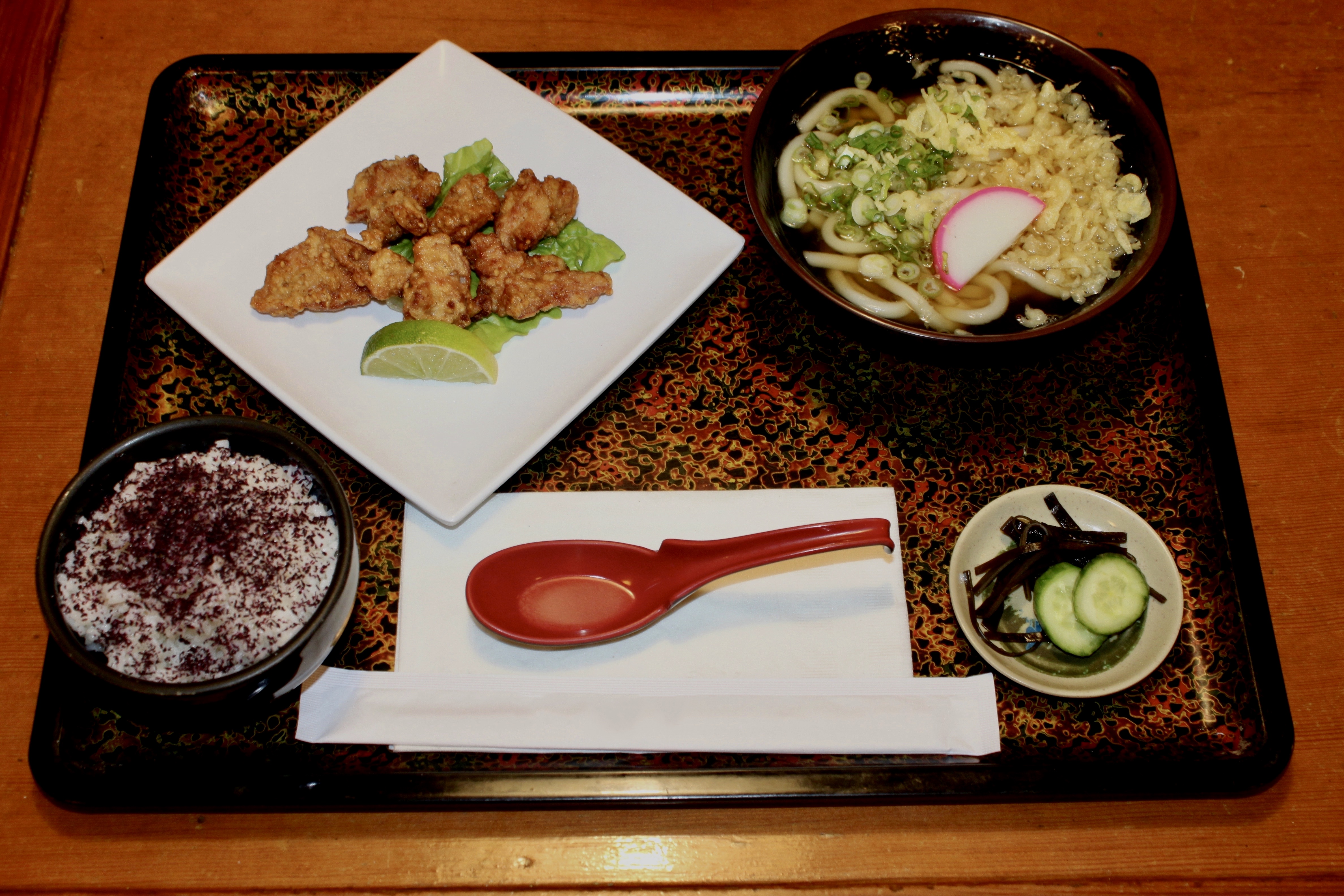 Order Chicken Kara-Age Set food online from Kotohira Restaurant store, Gardena on bringmethat.com