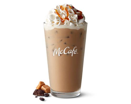 Order Medium Iced Caramel Mocha food online from Mcdonald® store, BRIDGEPORT on bringmethat.com