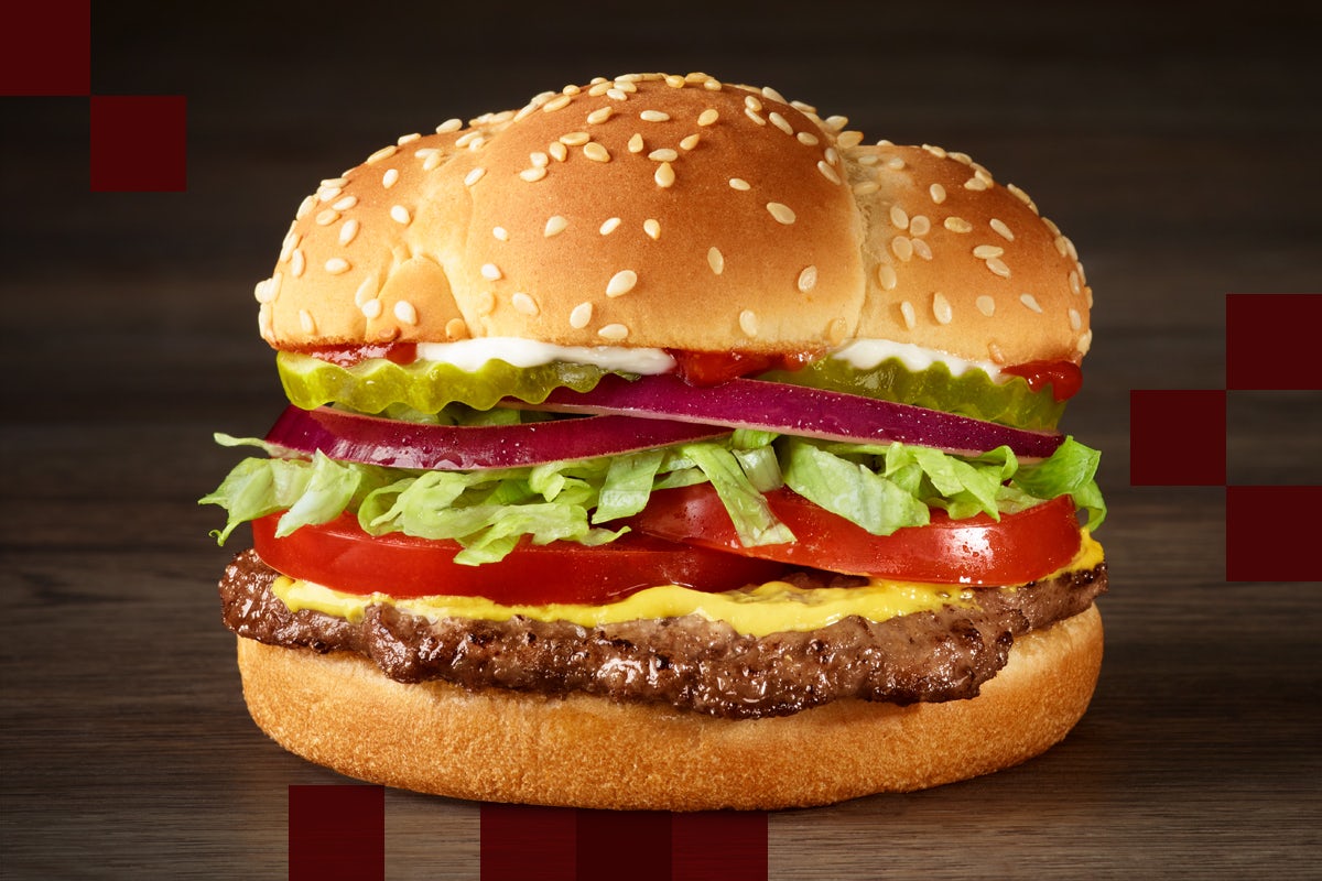 Order Checkerburger® food online from Checkers store, Mobile on bringmethat.com