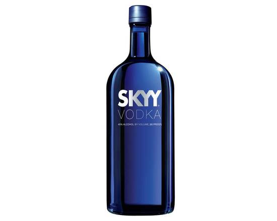 Order Skyy, 1.75L vodka (40.0% ABV) food online from House Of Wine store, New Rochelle on bringmethat.com