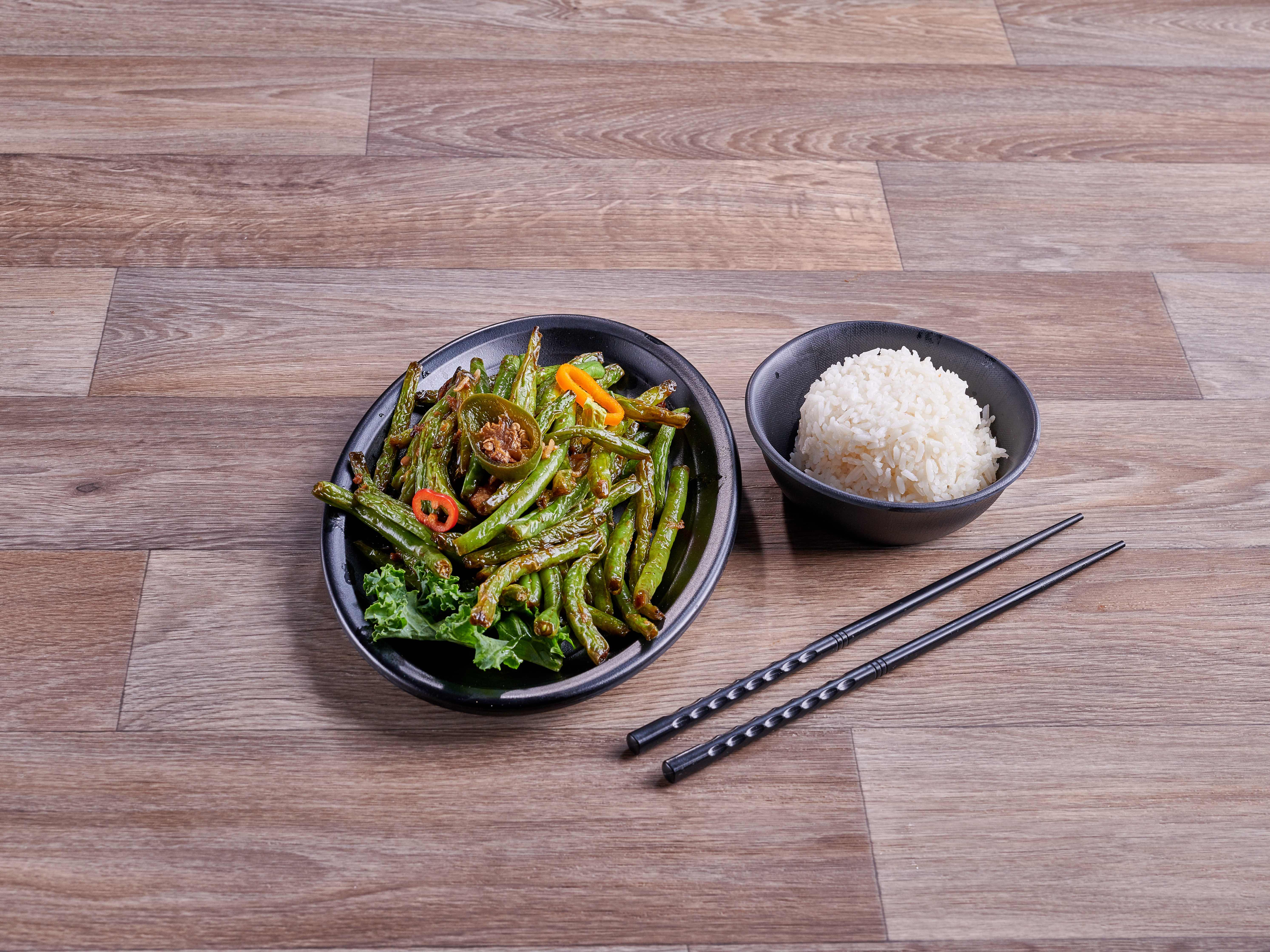 Order Szechuan Green Bean Dinner food online from Pacific Eatery and Catering store, Columbus on bringmethat.com