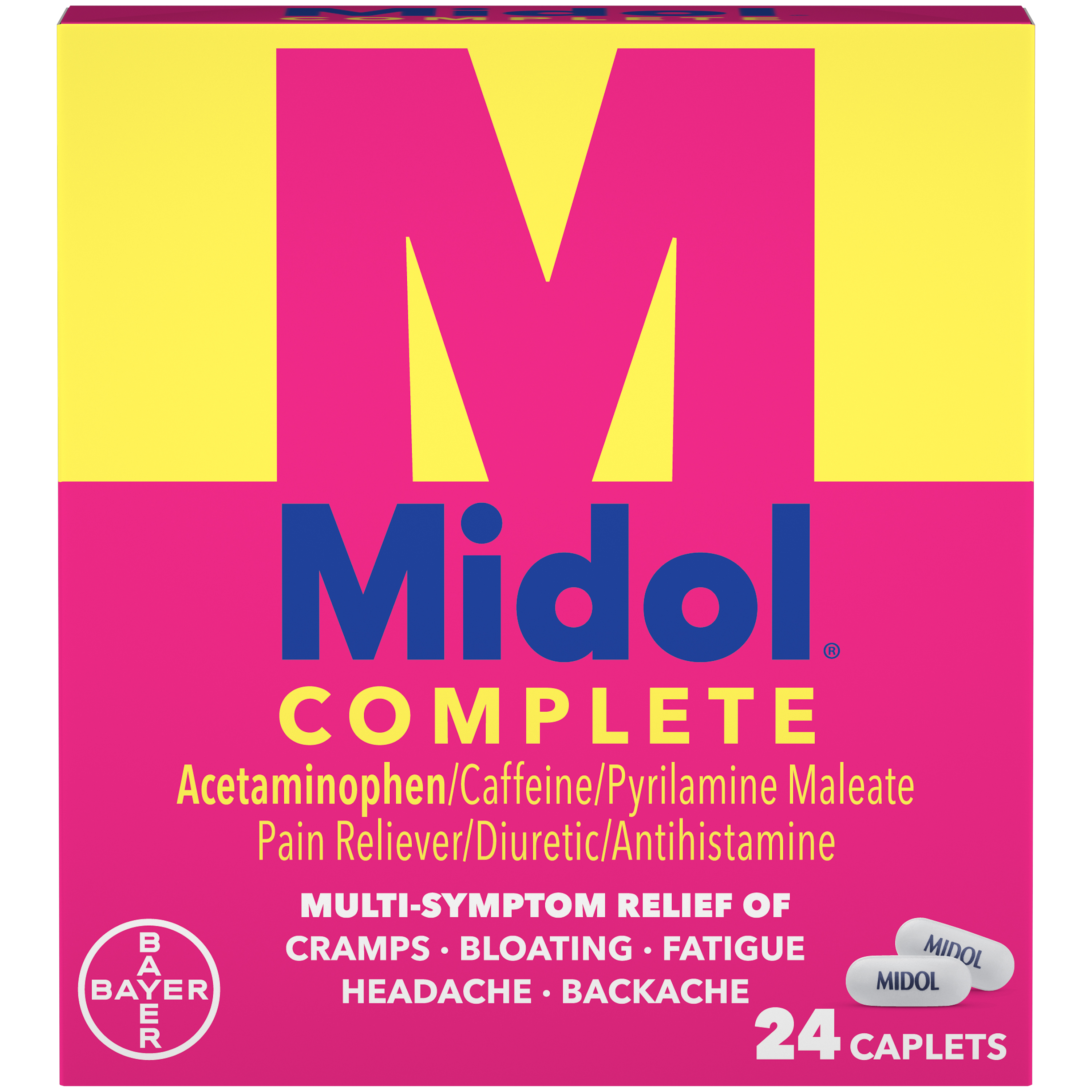 Order Midol Complete, Menstrual Period Symptoms Relief Caplets - 24 ct food online from Rite Aid store, MILLER PLACE on bringmethat.com
