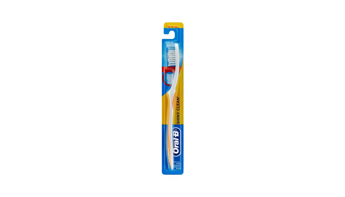 Order Oral-B Toothbrush Shiny Clean Soft food online from Plaza Market store, Baldwin Park on bringmethat.com