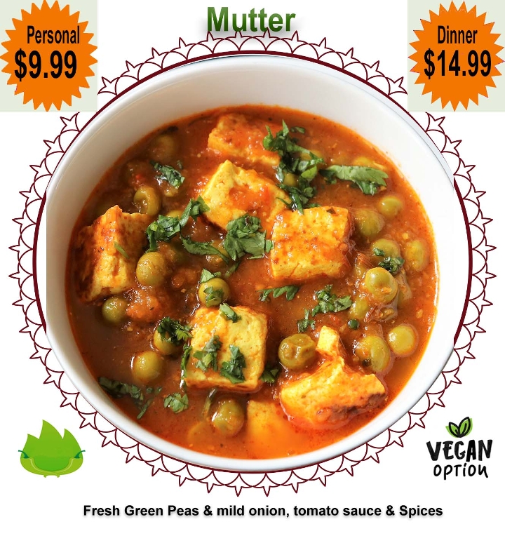 Order L-Mutter - Green Peas food online from Dakshin Indian Bistro - N Hamilton Rd store, Columbus on bringmethat.com