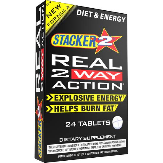 Order Stacker2 Real 2 Way Action Tablets (24 ct) food online from Rite Aid store, BUTLER on bringmethat.com