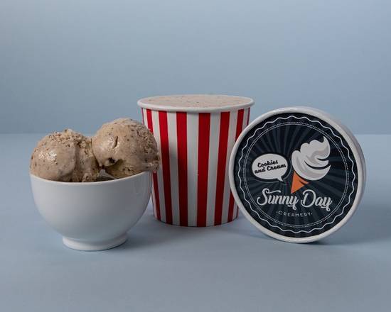 Order Cookies N’ Cream Ice Cream (Pint) food online from Thick N' Tasty Pizza store, San Francisco on bringmethat.com