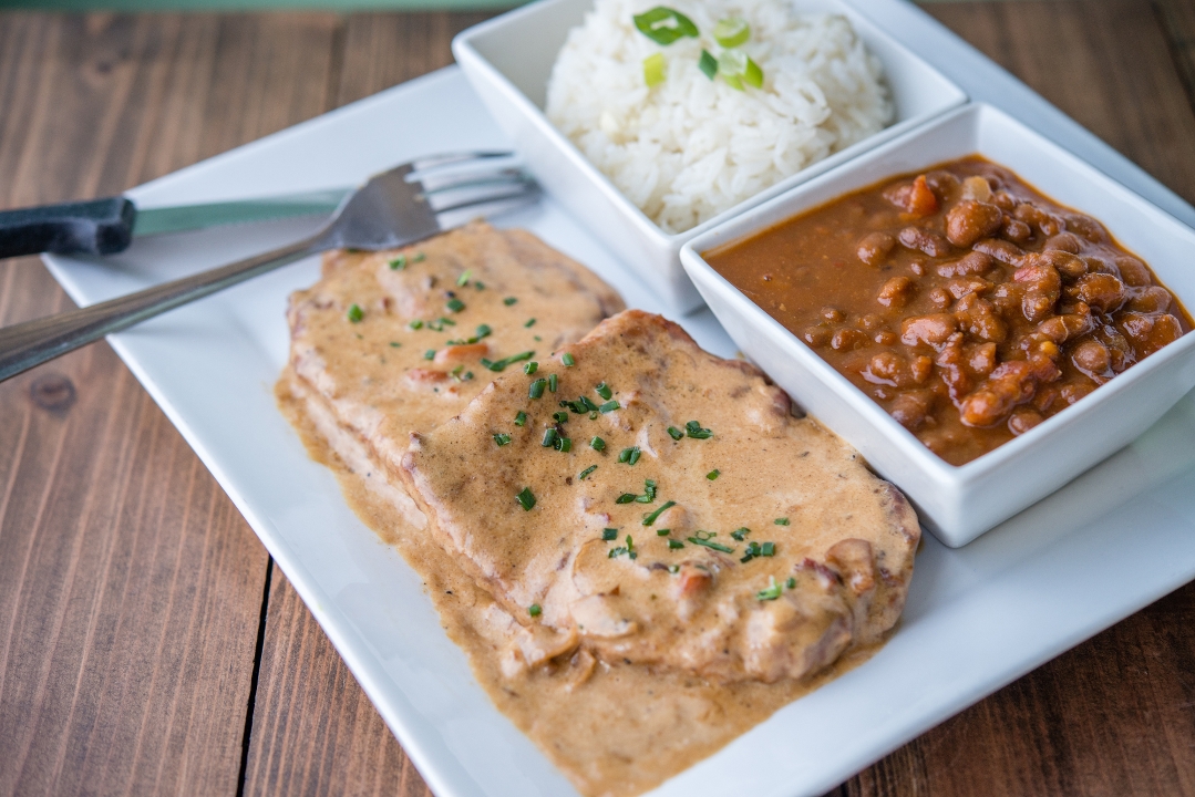 Order Smothered Pork Chops food online from Georgia Restaurant store, Anaheim on bringmethat.com