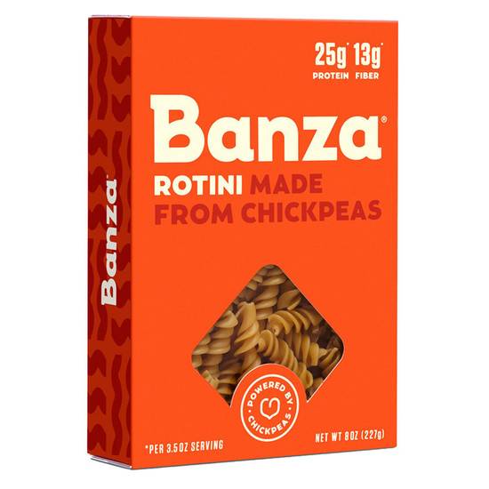 Order Banza Chickpea Flour Rotini Pasta 8oz food online from Everyday Needs by Gopuff store, Omaha on bringmethat.com