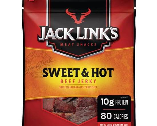 Order Jack Link's Sweet & Hot Jerky (3.2 oz) food online from Atlantis Fresh Market #509 store, Old Saybrook on bringmethat.com
