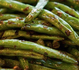 Order V5. Dry Sauteed String Beans 乾扁四季豆 food online from De Tasty Hot Pot Restaurant store, Ithaca on bringmethat.com
