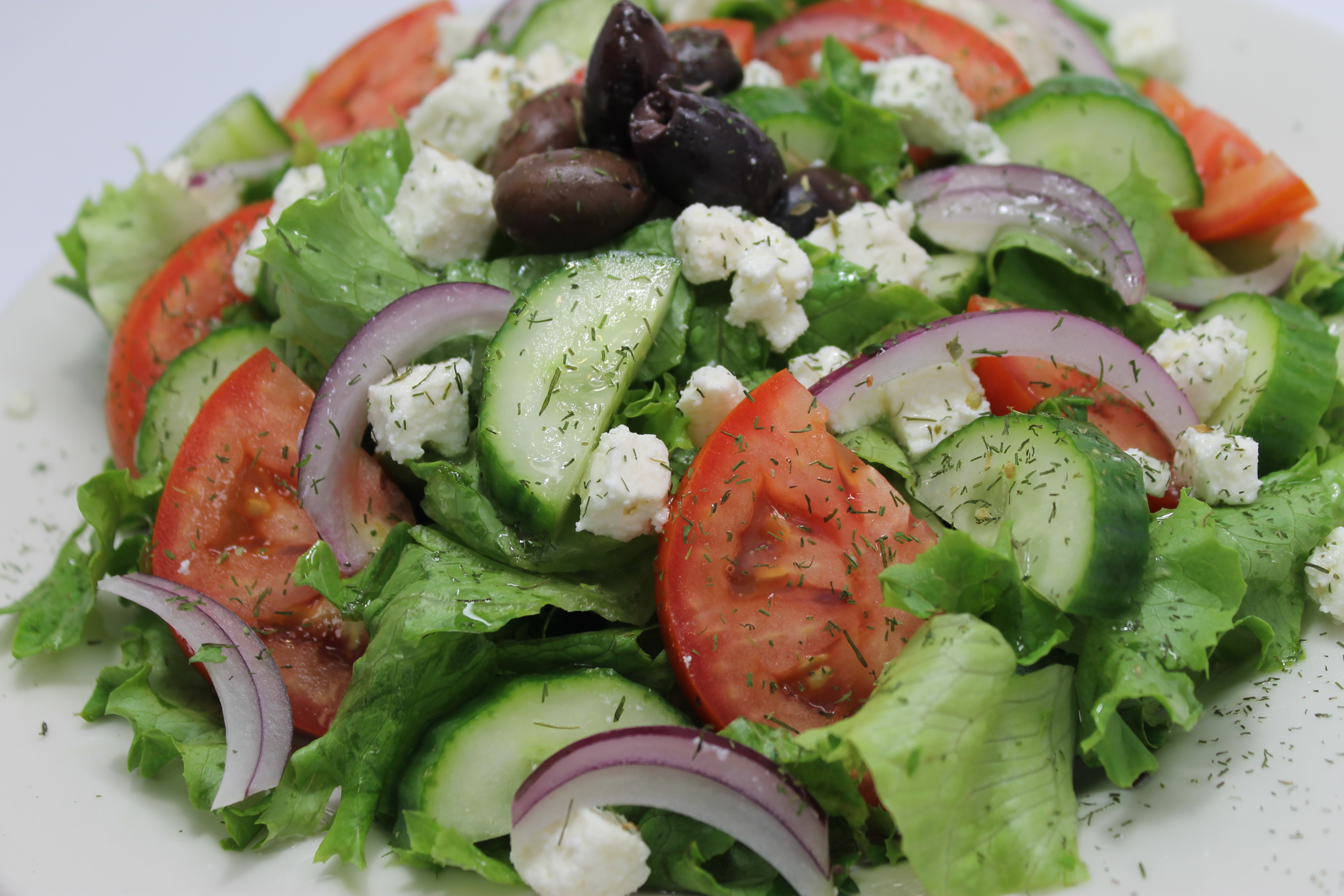 Order Greek Salad food online from Greek Express store, Bellevue on bringmethat.com