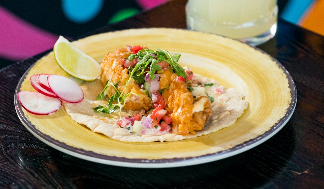 Order Fried Chicken Taco food online from Mezcalero store, Los Angeles on bringmethat.com