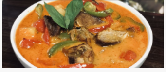 Order Roasted Duck Curry with Rice food online from Thai Street Noodles store, Dayton on bringmethat.com
