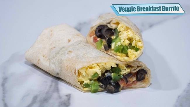 Order Veggie Burrito food online from Penelope's Coffee and Tea store, Foster City on bringmethat.com