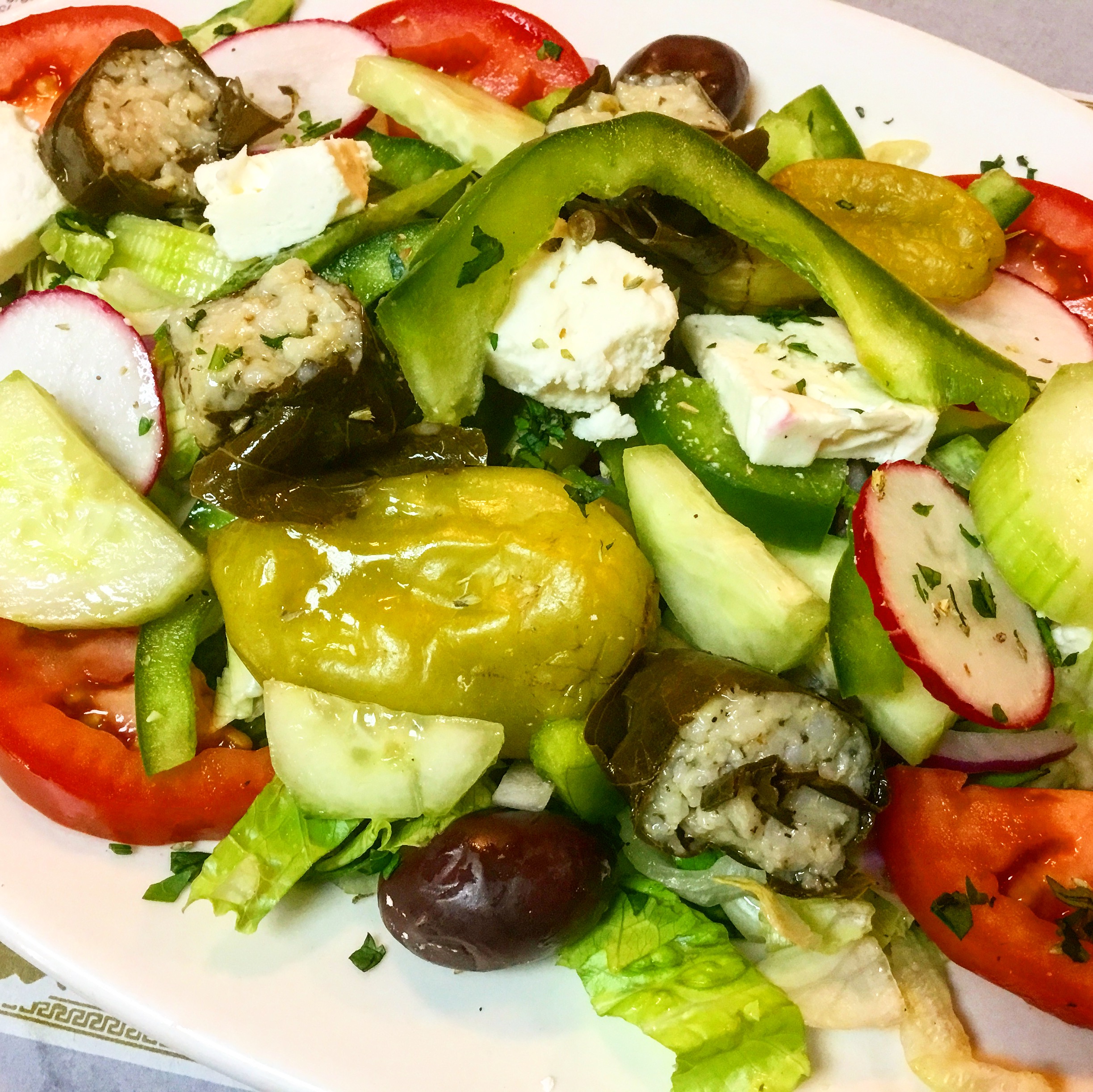 Order Greek Salad food online from Gyro Corner store, Flushing on bringmethat.com