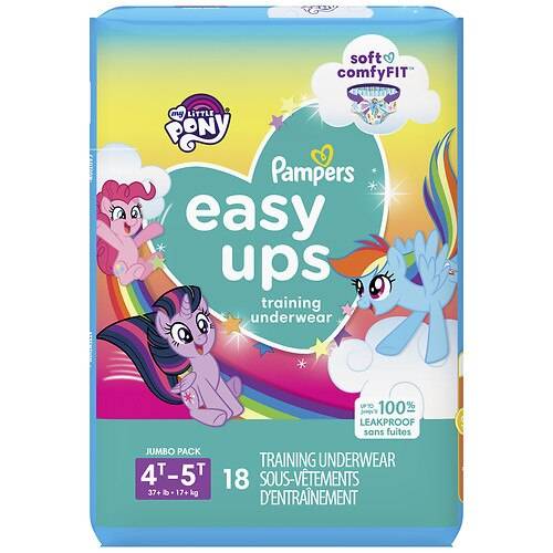 Order Pampers Easy Ups Training Underwear Girls Jumbo Size 4T-5T - 18.0 ea food online from Walgreens store, Naperville on bringmethat.com