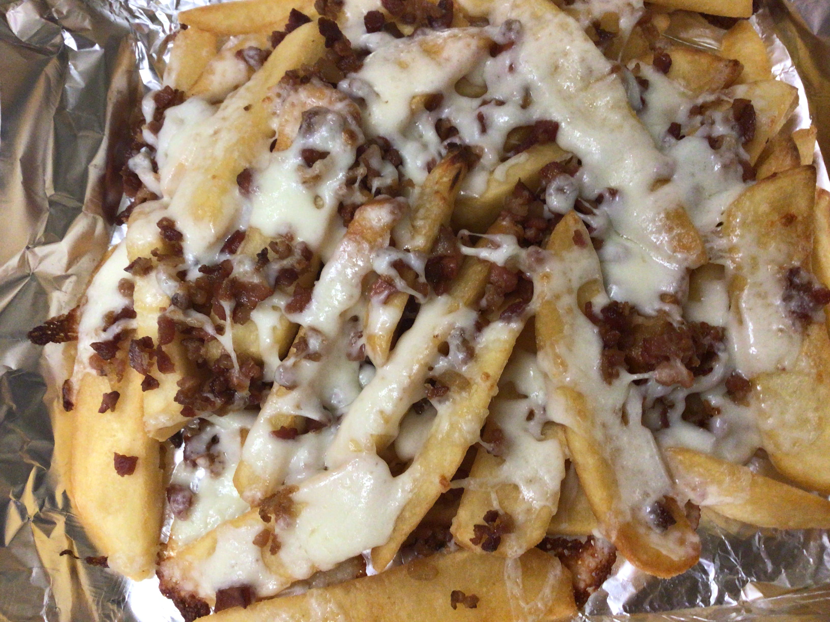 Order Bacon Cheese Fries - Appetizers food online from Porto Fino Pizza store, Columbus on bringmethat.com