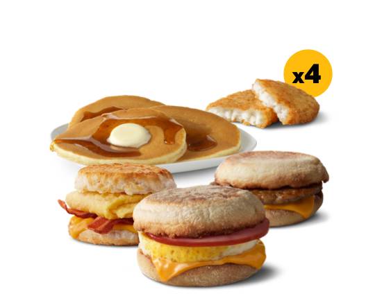Order Family Breakfast Meal food online from Mcdonald store, Mundelein on bringmethat.com