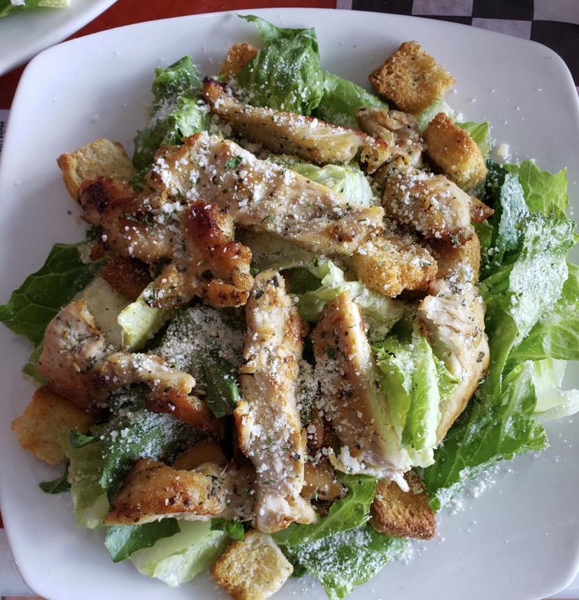 Order chicken Cesar salad  food online from Mona Lisa Pizzeria & Sub Shop store, Coral Gables on bringmethat.com