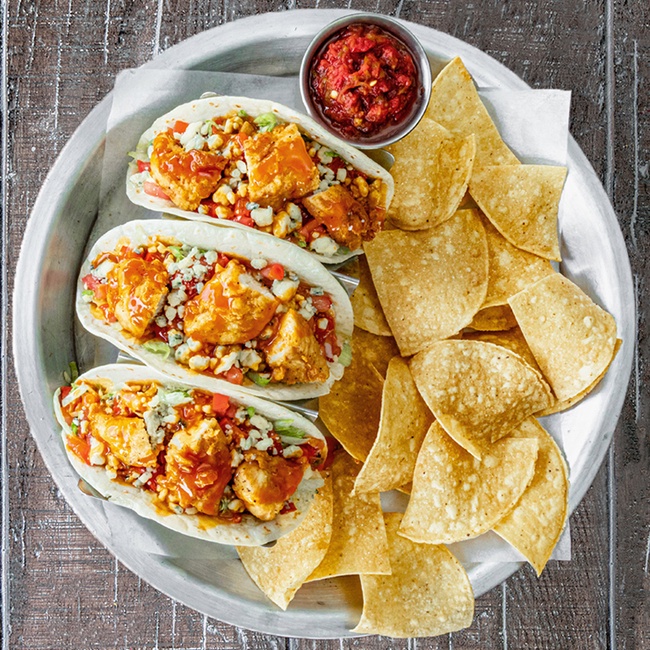 Order Buffalo Chicken Tacos food online from Buffalo Cafe store, Rome on bringmethat.com