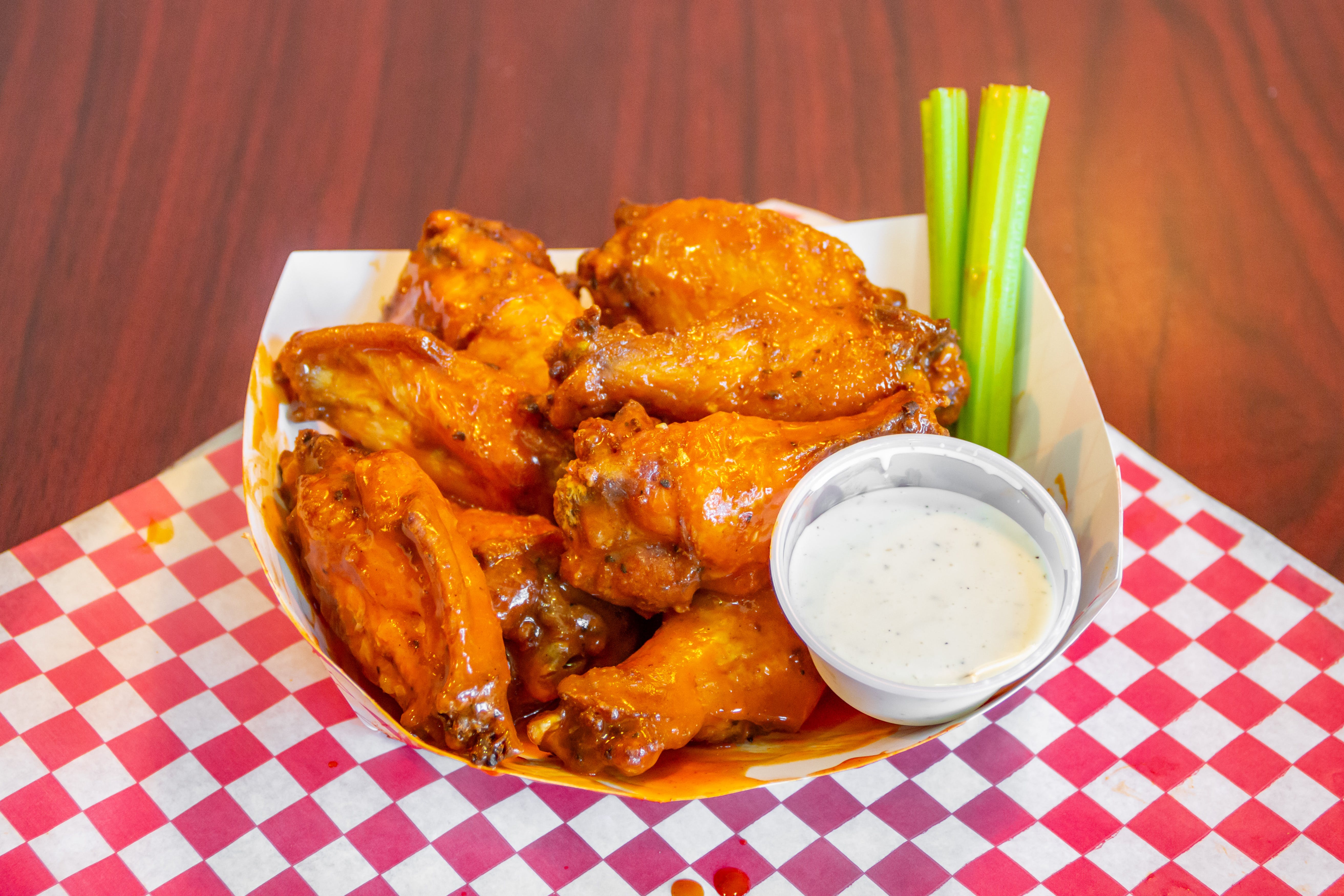 Order Bone In Wings - 6 Pieces food online from Pizza Q store, Colton on bringmethat.com