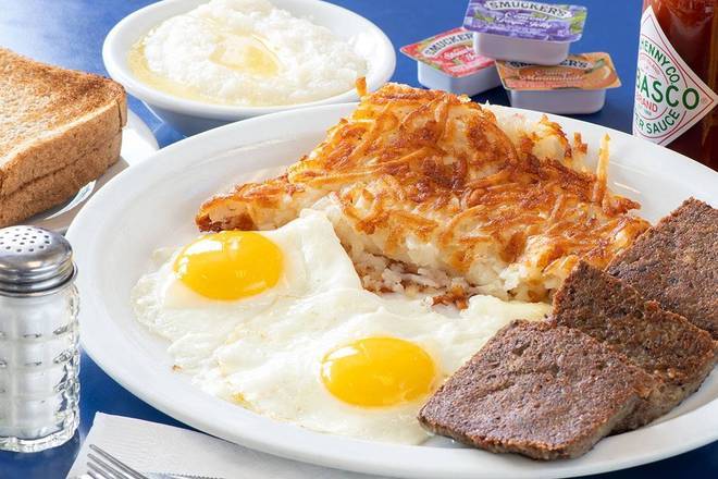 Order Two Eggs & Scrapple food online from Bob & Edith Diner store, Lee on bringmethat.com