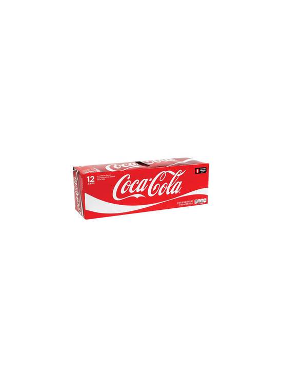 Order Coke 12 Pack 12 OZ Can food online from Chevron Extramile store, Livingston on bringmethat.com